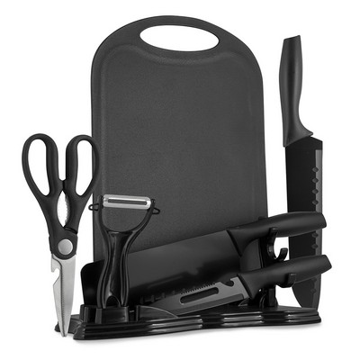 Stainless Steel Black Knife Set