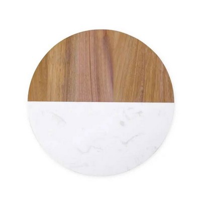 Acacia & Marble Duo Inlay Coaster