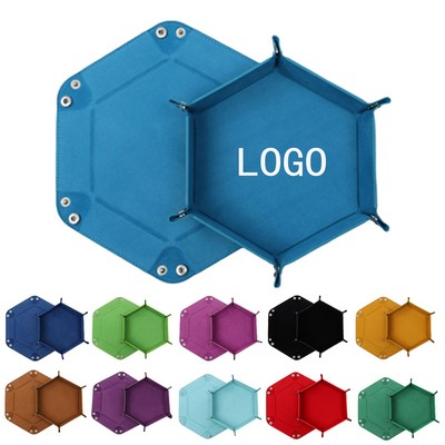 Hexagonal Dice Tray Collapsible Storage Box