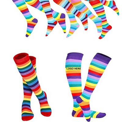 Rainbow Pride Knee Socks