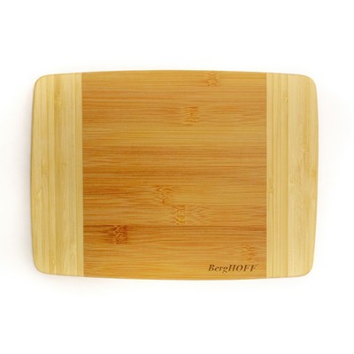 BergHoff Bamboo Rectangular Cutting Board, Two-Tone, 10.6X7.7X0.6"