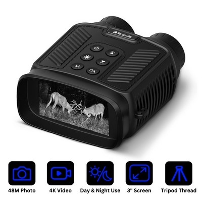 Infrared Night Vision Binoculars with 4K Video and 8x Digital Zoom