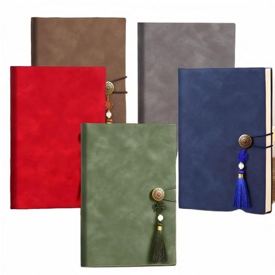 Vintage Hardcover Journal With Tassel And String Closure