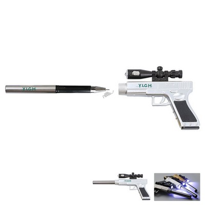Pistol Pen With Flashlight