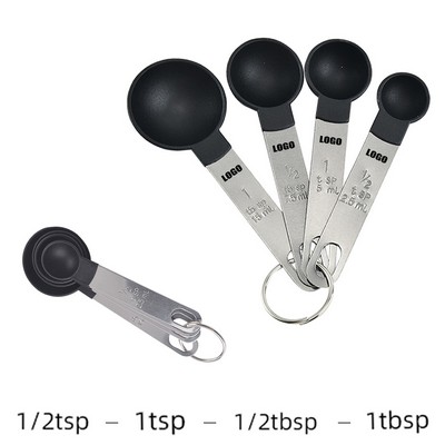 4-in-1 Steel Handle Measuring Spoon