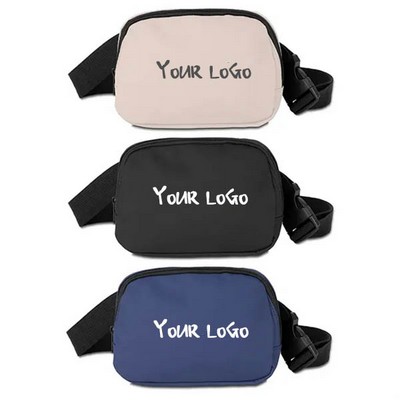 Waist Bag Fanny Pack with Hidden Zipper