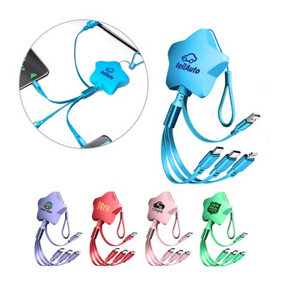 3-in-1 Star Retractable Charging Cable