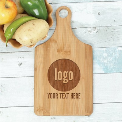 Engraved Corporate Logo Paddle Cutting Board