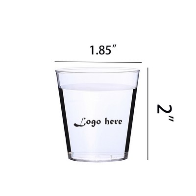 2 OZ Thickened Hard Plastic Cup