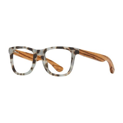 Alden Matte Slate Blue Tortoise Reading Glasses w/Blue Light Filtering