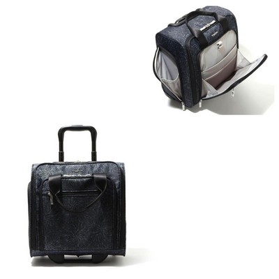 Baggallini® 2 Wheel Underseater Luggage - Midnight Blossom Black