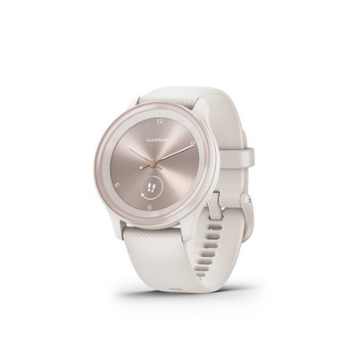 Garmin® Vivomove Sport Fitness Hybrid Smartwatch Ivory/Peach Gold
