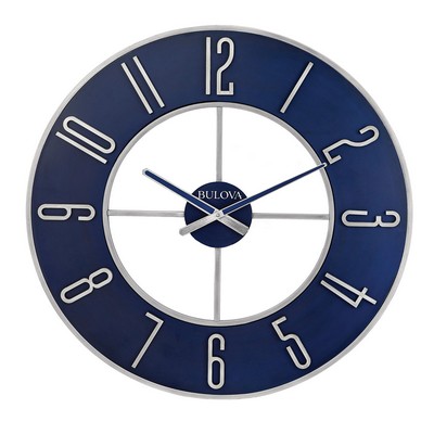 Bulova Clocks The Blue Steel Home Décor Wall Clock