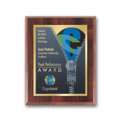 SpectraPrint™ Plaque - Walnut Gold