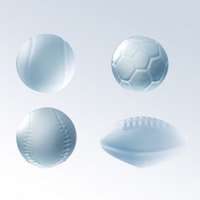 Molten Frosted Glass Soccer Award