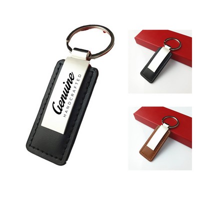 PU Leather Metal Keychain
