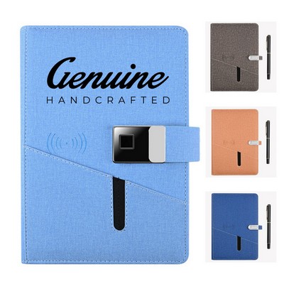 Deluxe Charging Station Notebook Gift Set