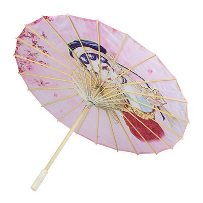 Polyester Fabric Bamboo Frame Parasols