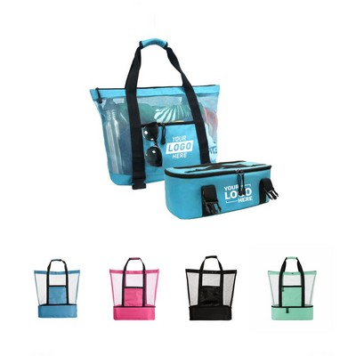 Sandproof Beach Tote Bags w/ Cooler