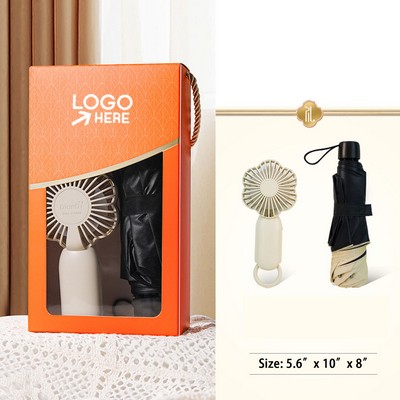 Portable Fan With Umbrella Holder And Stylish Case