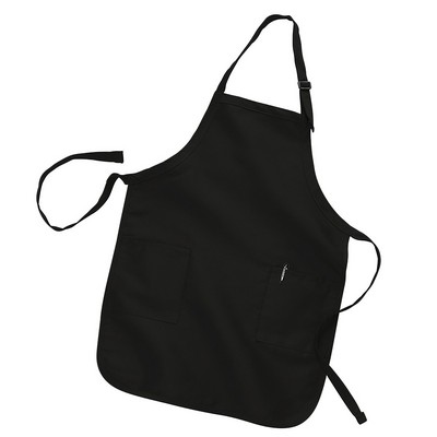 Q-TEES Full Length Apron with Pockets (Blank)