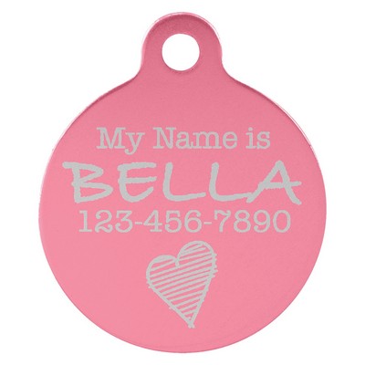 Anodized Aluminum Pet Tag