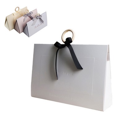 Light Luxury Wooden Circular Handle With Souvenir Jewelry Box