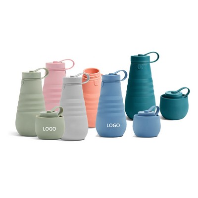 Silicone Collapsible Water Bottle(20oz)
