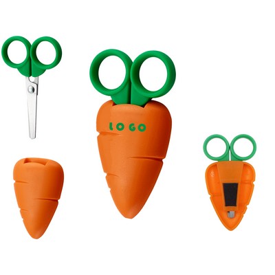 Carrot-Shaped Kids Safety Scissors