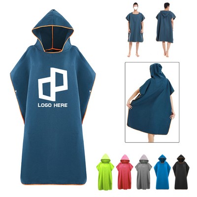 Microfiber Post-Swim Bathrobe W/ Hood