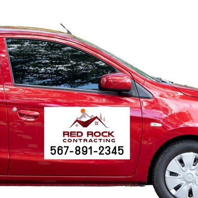 UV Ink Car Magnet Banner (24"x18") - Rectangle