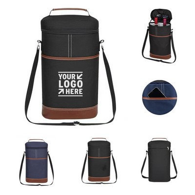 Insulated Double Wine Cooler Bag