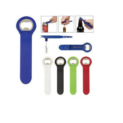 3-in-1 Multi-Function Bottle Opener - Wine Corkscrew Opener, Beverage Can Opener