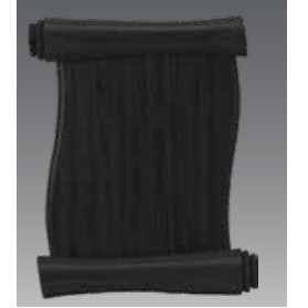 Classic Walnut-Black Scroll Plaque - 9" x 12"