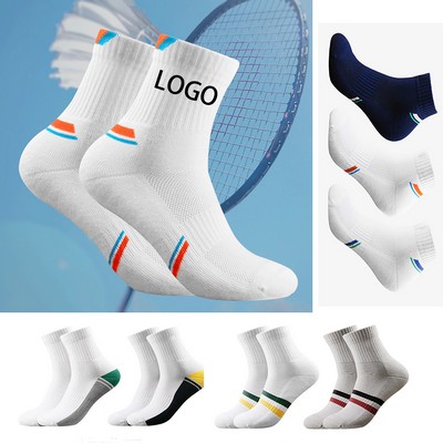 Unisex Athletic Cotton Badminton/Tennis Sport Sock