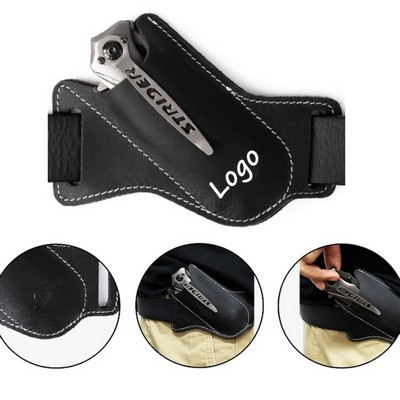 PU Leather Folding Knife Sheath for Belt