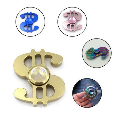 Dollar Shape Relieving Stress Metal Fidget Spinner