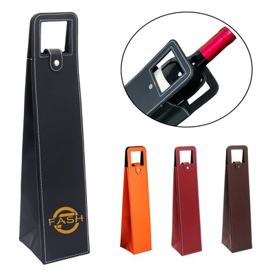 PU Leather Wine Bag