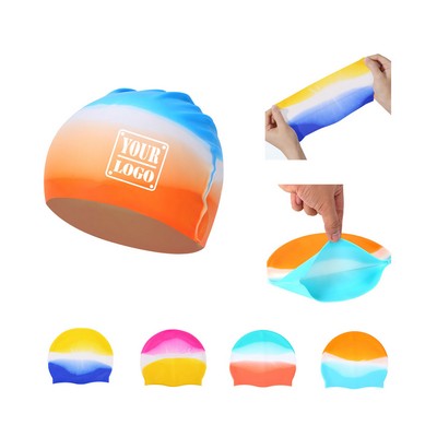 Swimming Cap With Gradient Color