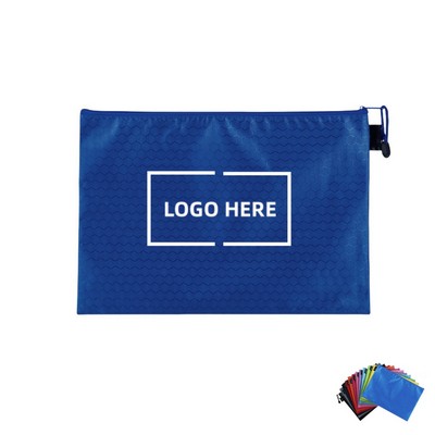 A4 Zipper File Bag Document Holder Organizer Pouch