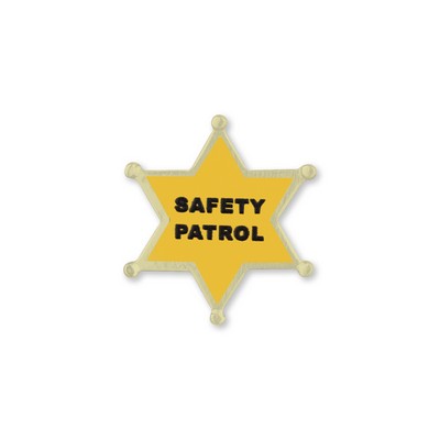 1" Safety Patrol Star Lapel Pin