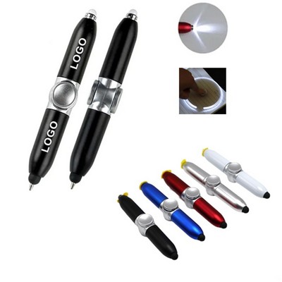 LED Fidget Spinner Pen Stress Relief Ballpoint
