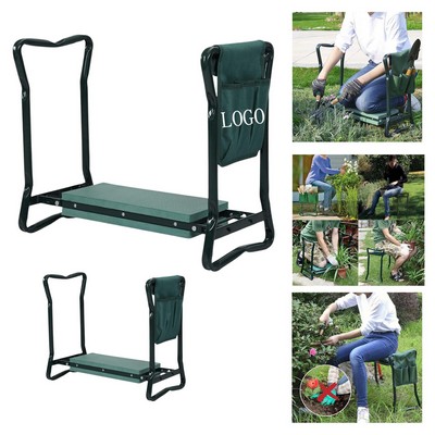 Garden Kneeling Bench with Tool Bag