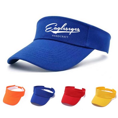 Cotton Sports Sun Visor Cap