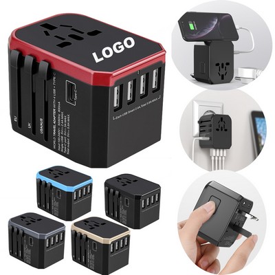 5 USB Port Universal Travel Adapter