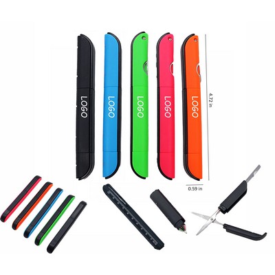 4 In 1 Stationery Multitool Pen Five Color Choose