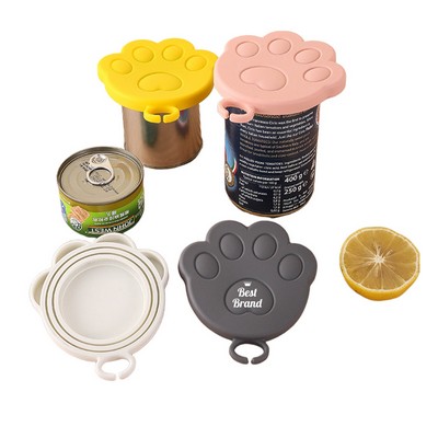 Reusable Silicone Pet Food Can Lids With Cute Design