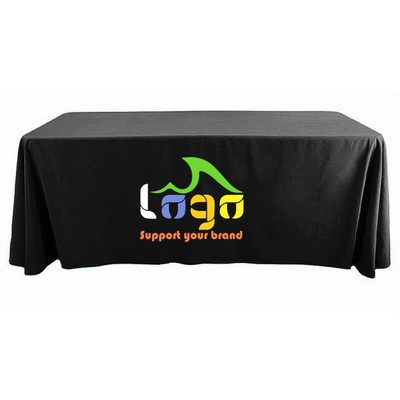 8 Foot Trade Show Table Throw/Cloth - 4 Sided