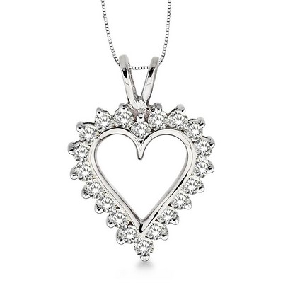 Jilco Inc Diamond Heart Pendant - 1.00 Twt