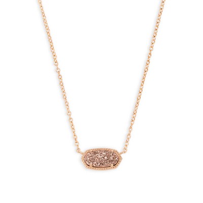 Kendra Scott Elisa Necklace - Rose Gold Drusy